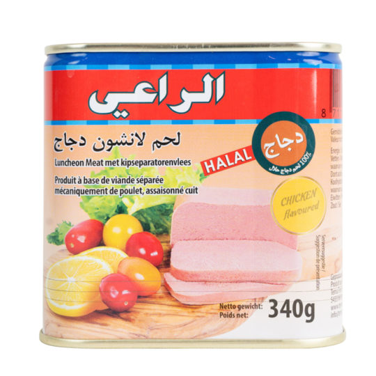 Al-Raii Mortadella Halal Hühnerfleisch 340g الراعي مرتديلا لحم دجاج حلال
